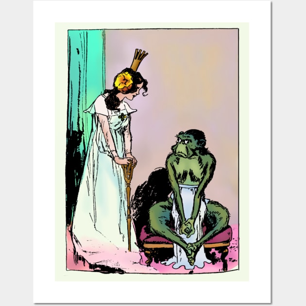 Ozma and the Green Monkey Wall Art by MandyE